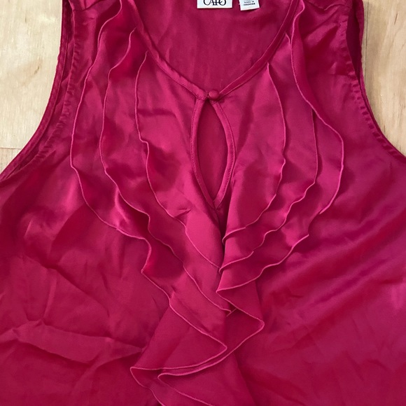 Ruffled Front Cato Pink Blouse - Picture 1 of 2